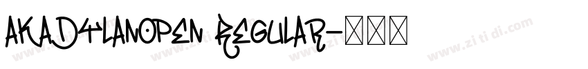 akaDylanOpen Regular字体转换
